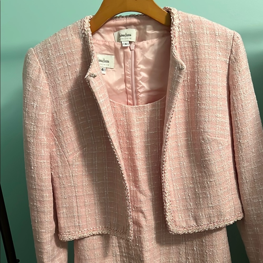 Neiman Marcus Blush Dress and Jacket Set - Picture 7 of 7